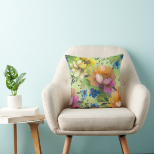 Waterverf Bloemen naadloos patroon 3 Kussen