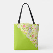 Waterverf bloemen naadloos patroon I + uw ideeën Tote Bag (Achterkant)