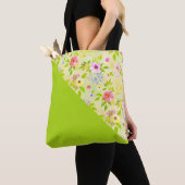 Waterverf bloemen naadloos patroon I + uw ideeën Tote Bag (Dichtbij)