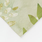 Waterverf bloemen naadloos patroon II + uw idee Fleece Deken (Hoek)