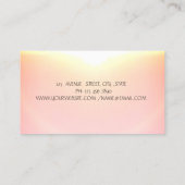 Waterverf Bloemen Naaimachine Gouden Streep Visitekaartje (Achterkant)