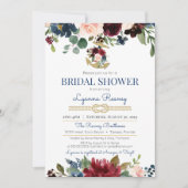 Waterverf bloemen Nautisch Vrijgezellenfeest Kaart (Voorkant)