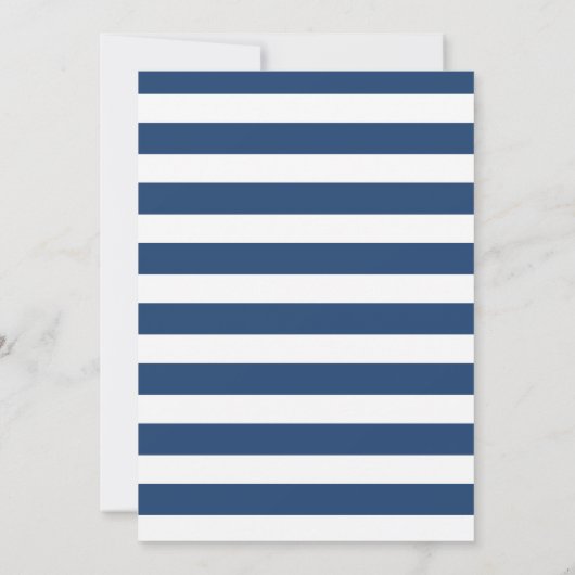 Waterverf bloemen Nautisch Vrijgezellenfeest Kaart (Achterkant)