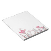 Waterverf bloemen notitieblok (Schuin)