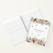 Waterverf Bloemen Notitieboek (Binnen)