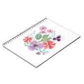 Waterverf bloemen . notitieboek (Linkerzijde)