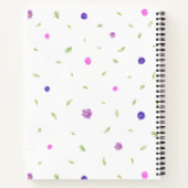 Waterverf Bloemen Notitieboek Gift voor Mama Vrien (Achterkant)