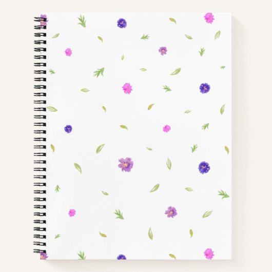 Waterverf Bloemen Notitieboek Gift voor Mama Vrien (Voorkant)