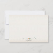 Waterverf bloemen notitiekaart kaart (Achterkant)