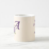 Waterverf Bloemen Occasions Cadeaus Custom Monogra Koffiemok (Center)