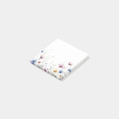 Waterverf Bloemen Onderste Rand Wilde Bloemen Post-it® Notes (Schuin)