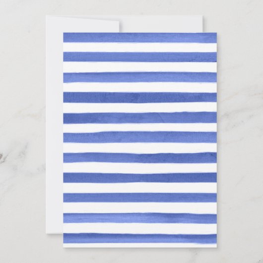 Waterverf Bloemen Onderwater Walvis Verjaardagsfee Kaart (Achterkant)