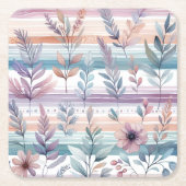 Waterverf Bloemen Onderzetters (Voorkant)