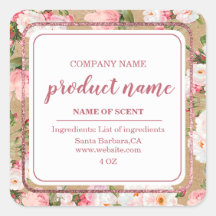 Waterverf bloemen op kraftpapier