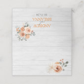 Waterverf Bloemen op Licht Hout Plaats Kaarten Plaatskaartje (Buitenkant ongevouwen)