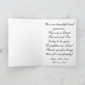 Waterverf Bloemen op Moederdag Feestdagen Kaart (Binnen)