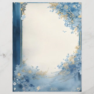 Waterverf Bloemen op  Scrapbook Papier