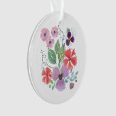 Waterverf, bloemen. ornament (voorkant)