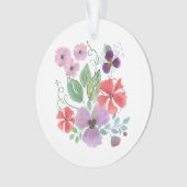 Waterverf, bloemen. ornament (voorkant)