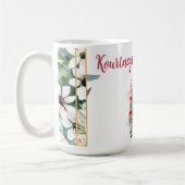 Waterverf Bloemen Paard Baby shower Koffiemok (Links)