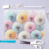 Waterverf Bloemen paardenbloemen zachte pastels Tissuepapier (Craft)