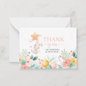 Waterverf bloemen paasbrunch en eierjacht dan notitiekaartje (Voorkant)