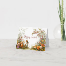 Waterverf Bloemen Paaseieren Vakantie Kaart