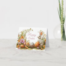  Waterverf Bloemen Paaseieren Vakantie Kaart