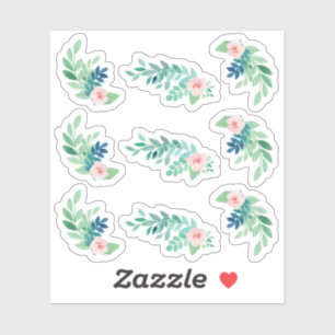 Waterverf Bloemen Pansy Botanische Planner Sheet Sticker