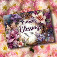 Waterverf Bloemen Pasen Zegeningen Christelijk