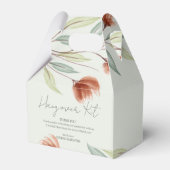 Waterverf Bloemen Pastel Groen Bedankdoosjes (Achterkant)