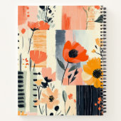 Waterverf Bloemen Patchwork Gepersonaliseerd Recep Notitieboek (Achterkant)