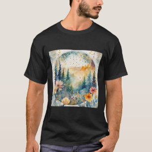 Waterverf Bloemen Patroon 1  T-shirt