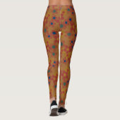  waterverf bloemen patroon leggings (Achterkant)