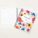 Waterverf Bloemen Patroon Persoonlijke tuin Planner<br><div class="desc">Waterverf bloemen patroon persoonlijke tuin Planner. U kunt het personaliseren en uw eigen tekst en jaar toevoegen.</div>