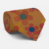 waterverf bloemen patroon stropdas (Opgerold)