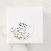 Waterverf Bloemen Peter Konijn Baby shower Bloemen Bedankjes Labels (In situ)