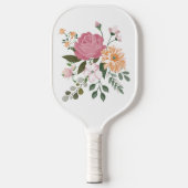 Waterverf bloemen pickleball paddle (Voorkant)