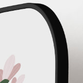 Waterverf bloemen pickleball paddle (Links Detail)