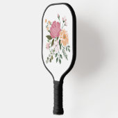 Waterverf bloemen pickleball paddle (Links)