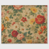 Waterverf Bloemen Populair Collectie Cadeaupapier (Vlak)