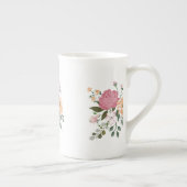 Waterverf bloemen porselein kop (Rechts)