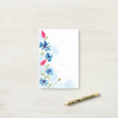 Waterverf bloemen Post-het Nota's Post-it® Notes (Op bureau)