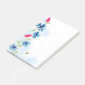 Waterverf bloemen Post-het Nota's Post-it® Notes (Schuin)