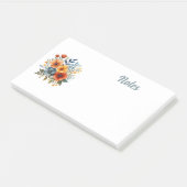 Waterverf bloemen post-it® notes (Schuin)