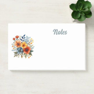Waterverf bloemen post-it® notes