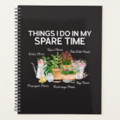 Waterverf Bloemen Potten Plant Grappige Quote Tuin Planner (Voorkant)