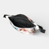 Waterverf Bloemen Print Fanny Pack Heuptasje (Open)