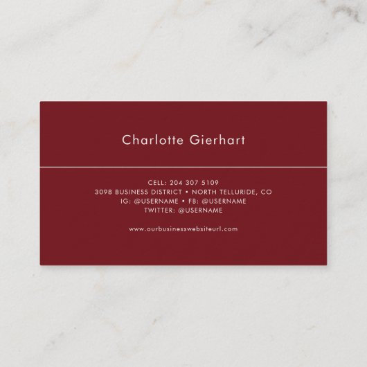 Waterverf Bloemen Professioneel Bloemist Visitekaartje (Achterkant)