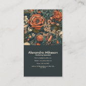  Waterverf Bloemen Professioneel Visitekaartje (Achterkant)